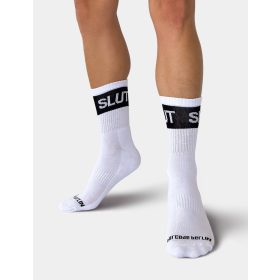 Fetisj halve sokken - met inscriptie