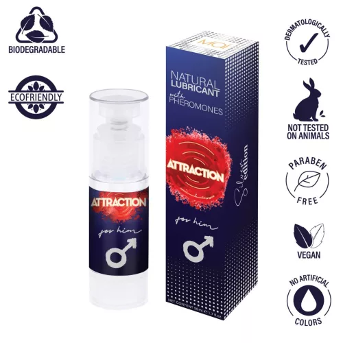 GLIJMIDDEL MET FEROMONEN AANTREKKING VOOR HEM 50 ML