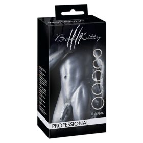 Bad Kitty Set van 5 metalen ringen