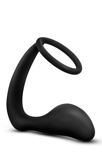 ANAL ADVENTURES COCK RING PLUG ZWART
