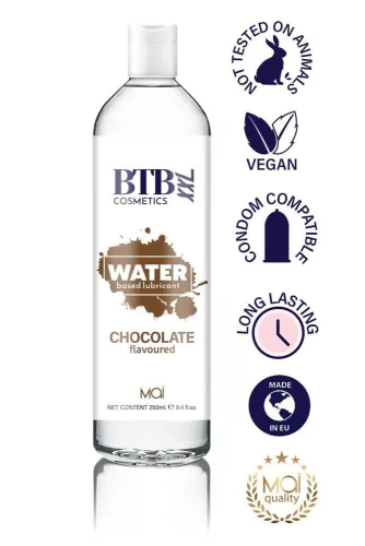 BTB WATERGEBASEERDE CHOCOLADE SMEERMIDDEL MET SMAAK 250ML