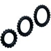 BAILE - TITAN KÉSZLET 3PCS COCK RING BLACK 2,8 + 2,4 + 1,9 CM