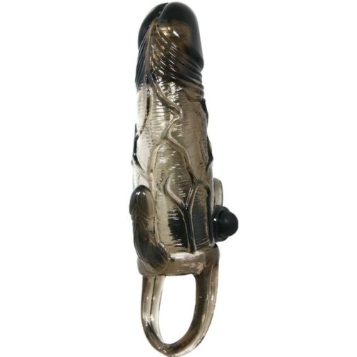 BAILE - BÁTOR FÉRFI PÉNISZFEDÉS CSIKLÓVAL ÉS ANÁLIS STIMULÁCIÓVAL, DUPLA GOLYÓ FEKETE 16,5 CM