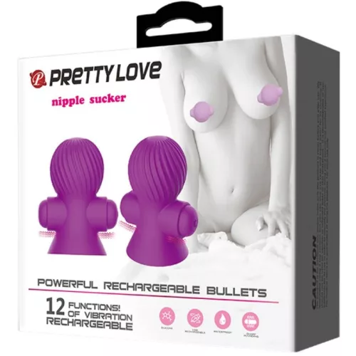 PRETTY LOVE - MELLBIMBÓ STIMULÁTOROK 12M LILA VIBRÁCIÓ