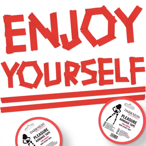 SÖTÉTSÉG - NEM RAGADÓS PIROS KÖTÖZŐSZALAG 15 M