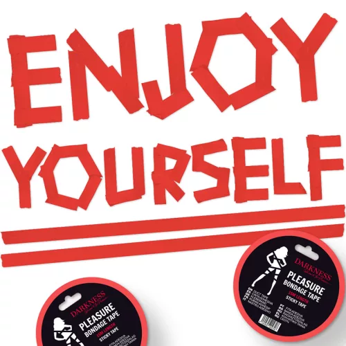 SÖTÉTSÉG - RAGASZTÓS VÖRÖS KÖTÖZŐSZALAG 15M