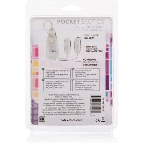 CALEXOTICS - VIBRÁLÓ GOLYÓK EZÜST DUÓ