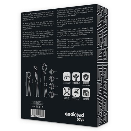 ADDICTED TOYS - RUGALMAS SZILIKON FARKASGYŰRŰ KÉSZLET, 7 DARAB