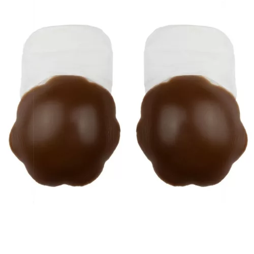 BYE-BRA - MELLKASLIFT, FEKVŐTÁMASZ, SYLICON BARNA XL MÉRET