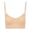 BYE-BRA - KÖZEPES KONTROLLÚ MELLTARTÓ, ZƏRÖNMENTES BÉZS XL MÉRET