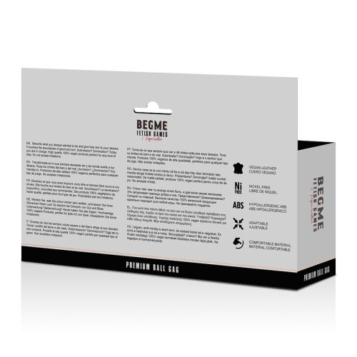 BEGME - BLACK EDITION BALL TÉMA VEGÁN BŐR