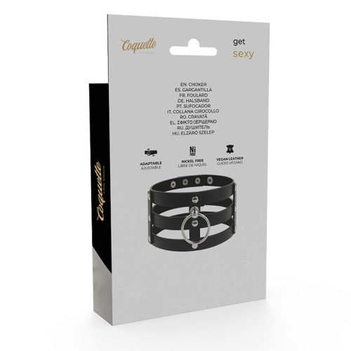 COQUETTE CHIC DESIRE – FETIS STÍLUSÚ VEGÁN BŐR CHOKER