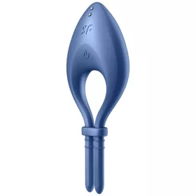 SATISFYER - BULLSEYE RING VIBRÁTOR ALKALMAZÁS KÉK