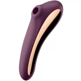 SATISFYER - DUPLA KISS AIR PULSE VIBRÁTOR WINE RED