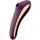 SATISFYER - DUPLA KISS AIR PULSE VIBRÁTOR WINE RED