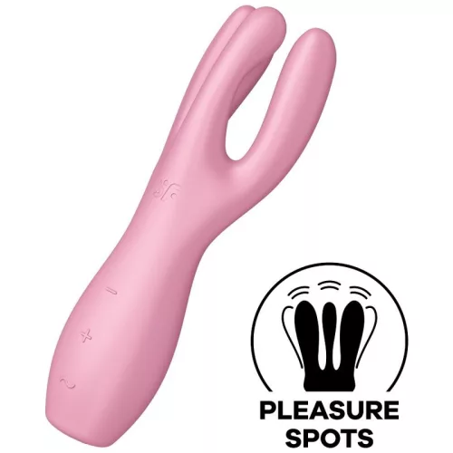 SATISFYER - HÁRMAS, 3 VIBRÁTOR PINK