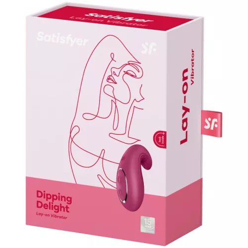 SATISFYER - DIPPING DELIGHT LAY-ON VIBRÁTOR PIROS