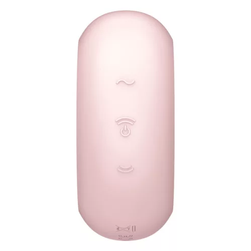 SATISFYER - PRO TO GO 3 DUPLA LÉGPULZUS STIMULÁTOR ÉS VIBRÁTOR RÓZSASZÍN