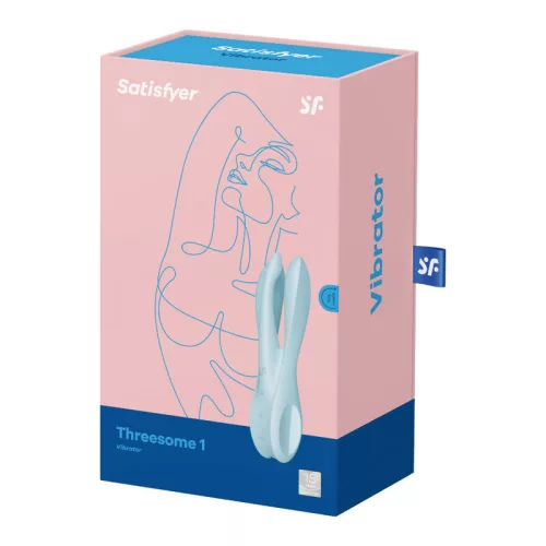 SATISFYER - HÁRMAS 1 VIBRÁTOR KÉK