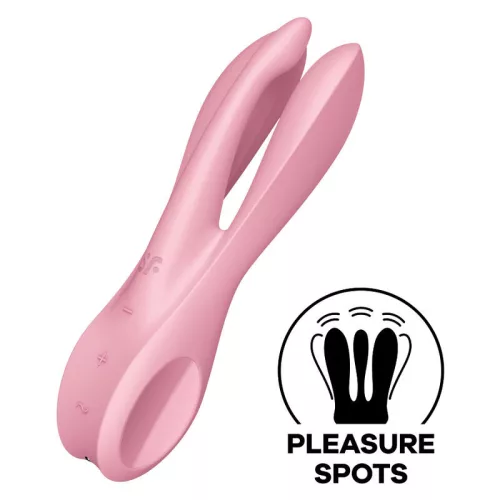SATISFYER - HÁRMAS, 1 VIBRÁTOR PINK