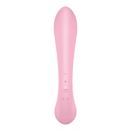 SATISFYER - TRIPLE OH HYBRID REZGŐ RÓZSASZÍN