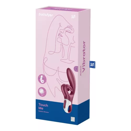 SATISFYER - TOUCH ME RABBIT VIBRÁCIÓ PIROS