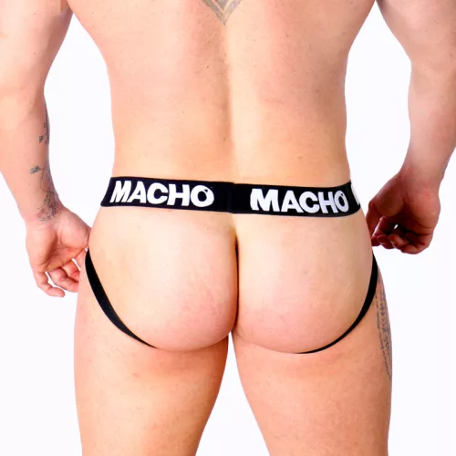MACHO - MX25NC JOCK FEKETE BŐR S