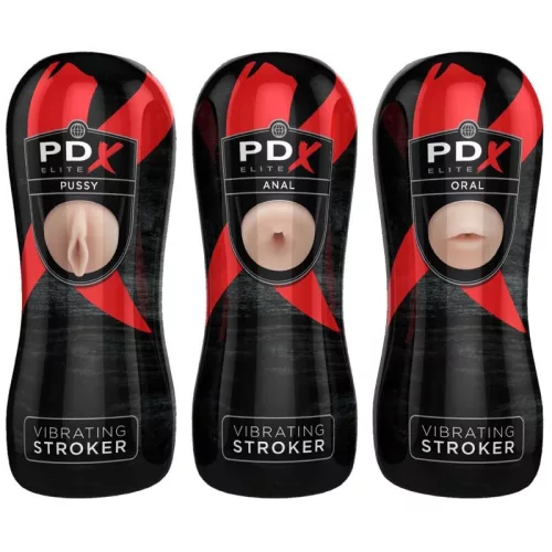 PDX ELITE - STROKER KÉSZLET 12 EGYSÉG: 6X VAGINA, 3X ANO, 3X MOUTH