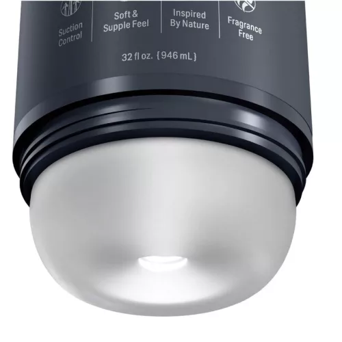 PDX PLUS - STROKER MASTURBÁTOR DISZKRÉT MÉLY KRÉM SAMPONOS ÜVEG DESIGN