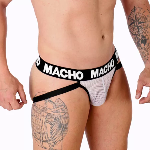 MACHO - MX26X1 JOCK GRID FEHÉR L