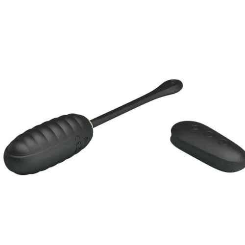 PRETTY LOVE - DOREEN LUXUS, ÚJRATÖLTHETŐ, REZGŐ TOJÁSFEKETE TÁVIRÁNYÍTÓ