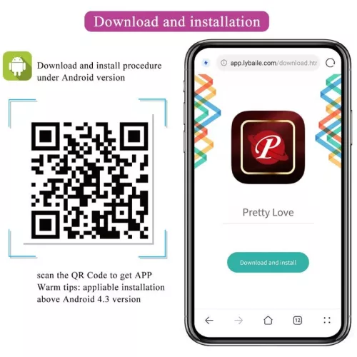 PRETTY LOVE - NIMFA REZGŐ TOJÁS APP KONTROLLÁLT LILA
