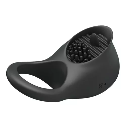 PRETTY LOVE - REZGŐ PÉNISZGYŰRŰ FEKETE NYELVVEL