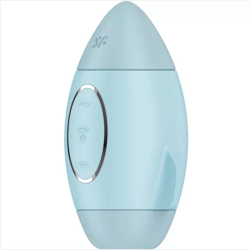 SATISFYER - KÜLDETÉSIRÁNYÍTÁSI KÉK KIS DUPLA IMPULZUSÚ VIBRÁTOR