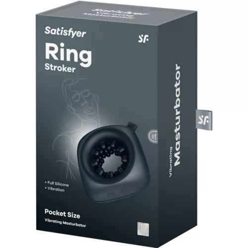 SATISFYER - RING STROKER MASZTURBÁTOR ÉS VIBRÁTOR