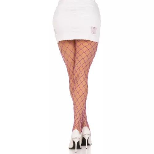 LEG AVENUE - GYÉMÁNT HALÁSZHÁLÓ HARISNYA VIOLETA