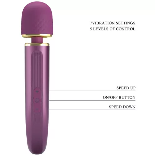 PRETTY LOVE - MASSAGER 7 REZGÉSI MÓDOK LILA