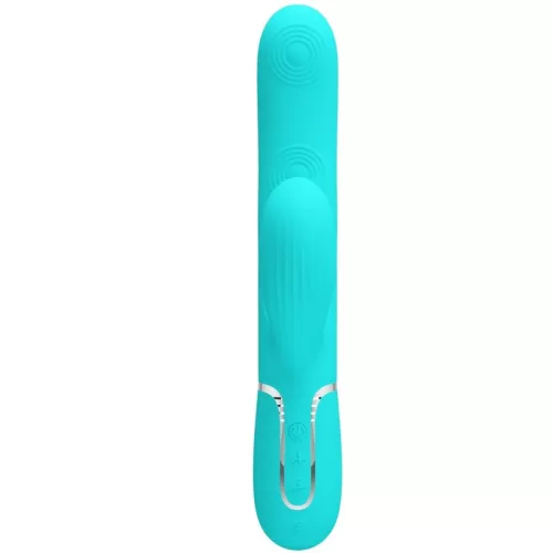 PRETTY LOVE - PERLITA MULTIFUNCTION 3 AZ 1-BEN G-SPOT VIBRÁTOR AQUA GREEN
