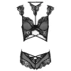 LIVCO CORSETTI DIVAT - PALMENOM LC 90614 BRA + PANTY BLACK L/XL