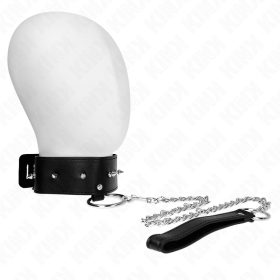   KINK - NYAKLÁNC 65 CM PÓRÁZSAL EZÜST SZEGÉLYEKKEL, 2-ES MODELL, ÁLLÍTHATÓ 36-43 CM X 5 CM