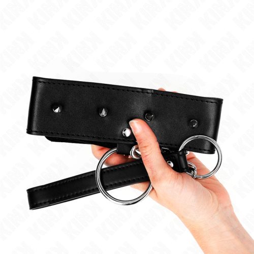 KINK - NYAKLÁNC 65 CM PÓRÁZSAL EZÜST SZEGÉLYEKKEL, 2-ES MODELL, ÁLLÍTHATÓ 36-43 CM X 5 CM