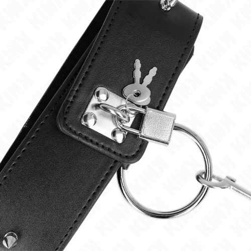 KINK - NYAKLÁNC 65 CM PÓRÁZSAL EZÜST SZEGÉLYEKKEL, 2-ES MODELL, ÁLLÍTHATÓ 36-43 CM X 5 CM