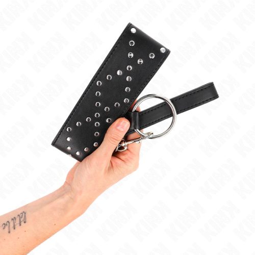 KINK - NYAKLÁNC 65 CM, PÓRÁZSAL EZÜST SZEGÉLYEKKEL, 3-AS MODELL, ÁLLÍTHATÓ 36-43 CM X 5 CM