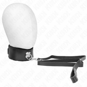   KINK - NYAKLÁNC ÖVVEL, 116 CM, FEKETE BŐRPÁNTTAL, ÁLLÍTHATÓ 40-48 CM X 6 CM