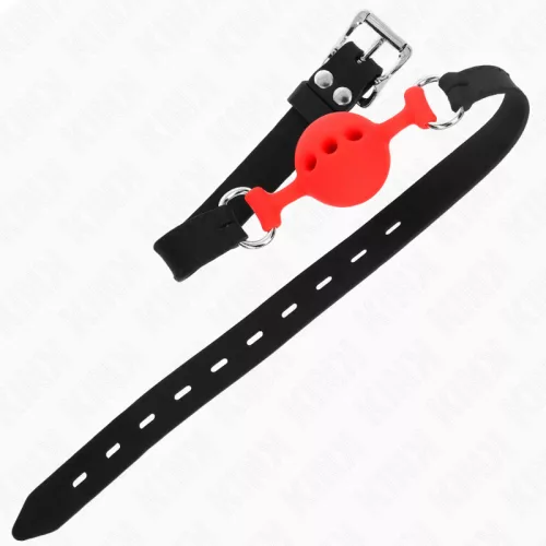 KINK - TELJES SZILIKON CSAPÁS 55 x 2 CM 4 CM LABDA MÉRETŰ, S RED ÁLLÍTHATÓ 35-51 CM