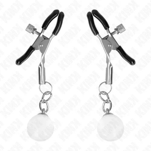 KINK - ÜVEGGYÖNGYBŐL ÁLLÓ BILINCS EZÜST 6 CM