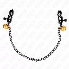   KINK - LAPOS LÁNC MELLBIMBÓ BILINCSEK ÉS EZÜST HARANG 30 CM