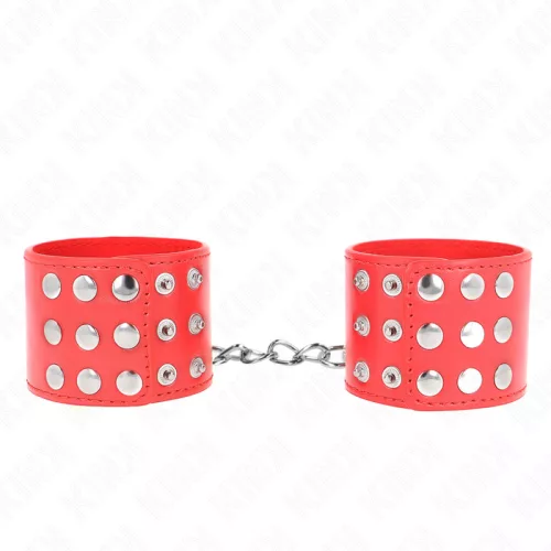 KINK - CSUKLÓRÖGZÍTŐK PATTINTÓVAL RÖGZÍTVE, PIROS 19-24 CM X 5,5 CM