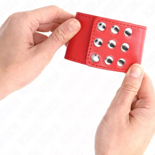 KINK - CSUKLÓRÖGZÍTŐK PATTINTÓVAL RÖGZÍTVE, PIROS 19-24 CM X 5,5 CM