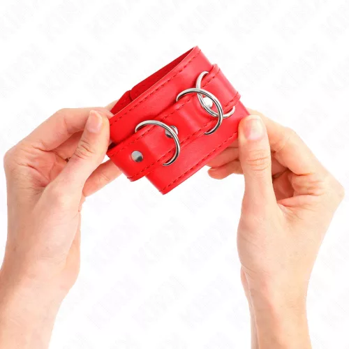 KINK - 3 D-GYŰRŰS CSUKLÓRÖGZÍTŐ, ÁLLÍTHATÓ PIROS 17,5-25 CM X 6 CM